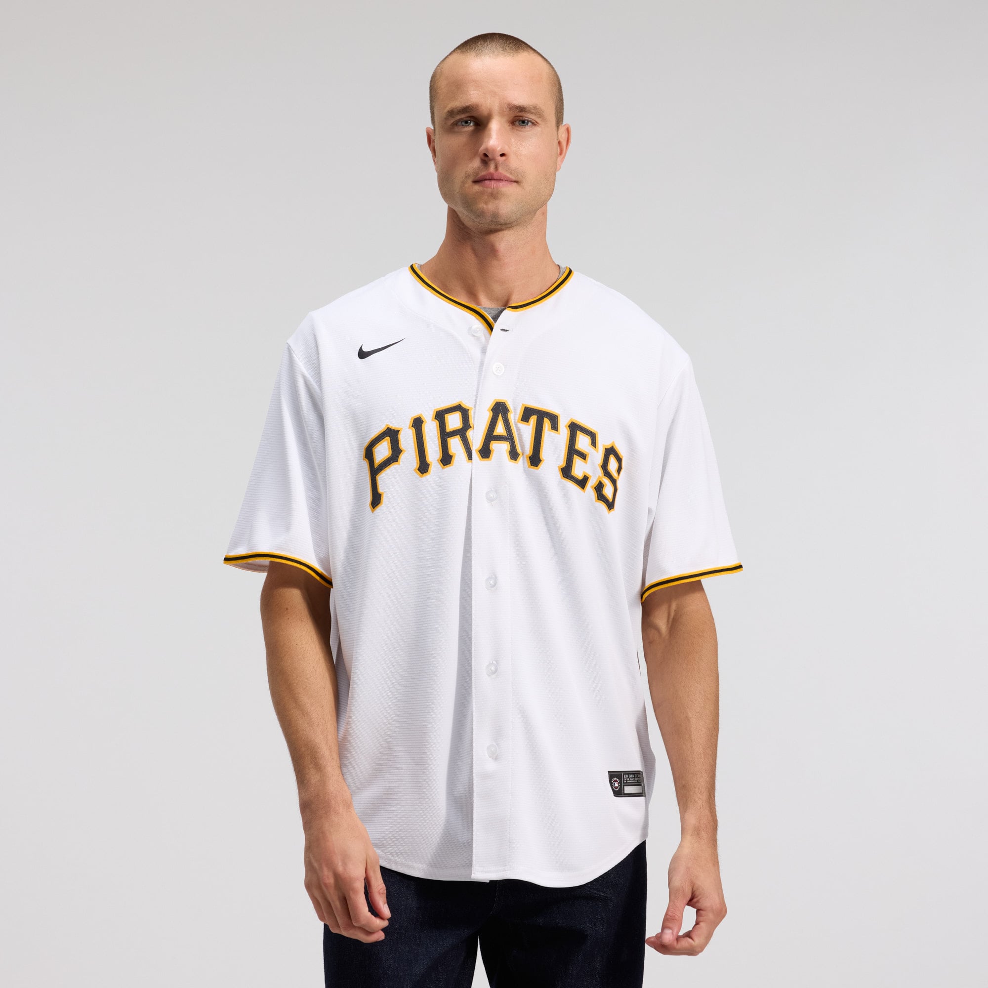 Men's Pittsburgh Pirates Paul Skenes Nike White Home Replica Player Jersey - 3