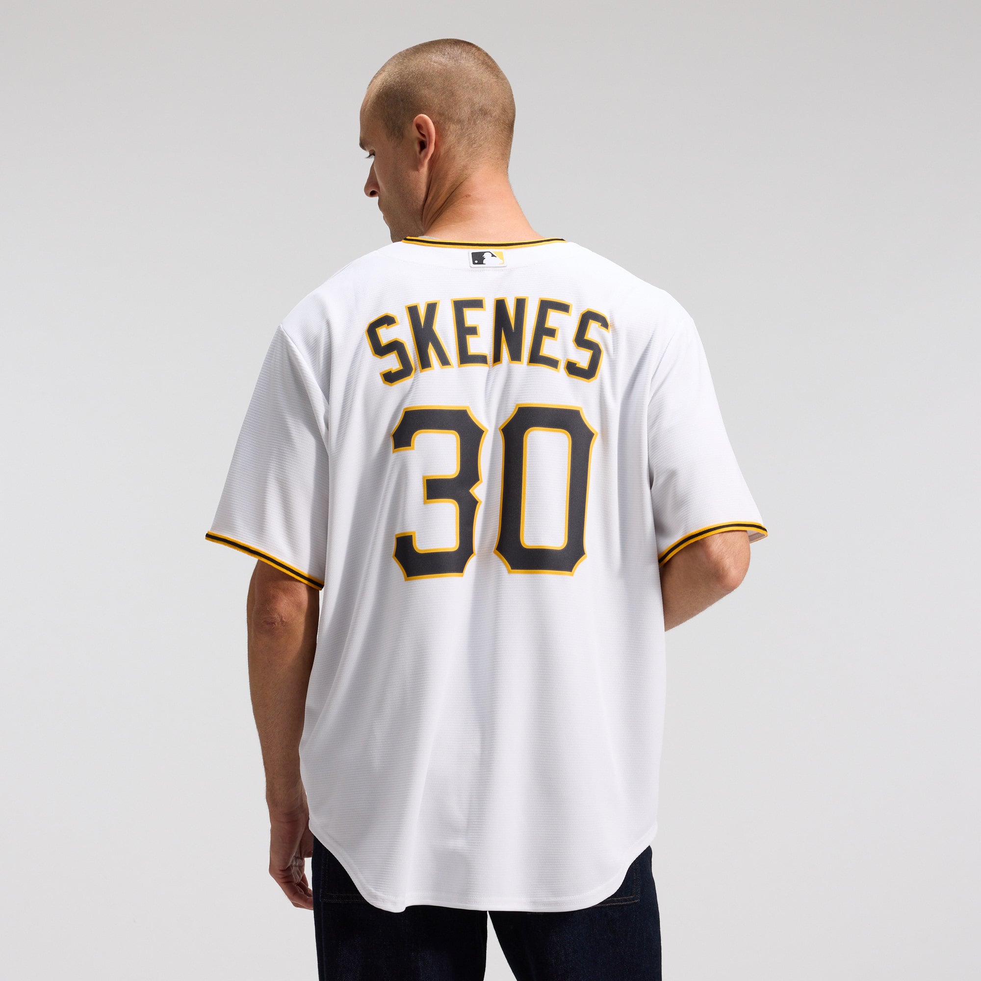 Men's Pittsburgh Pirates Paul Skenes Nike White Home Replica Player Jersey - 4