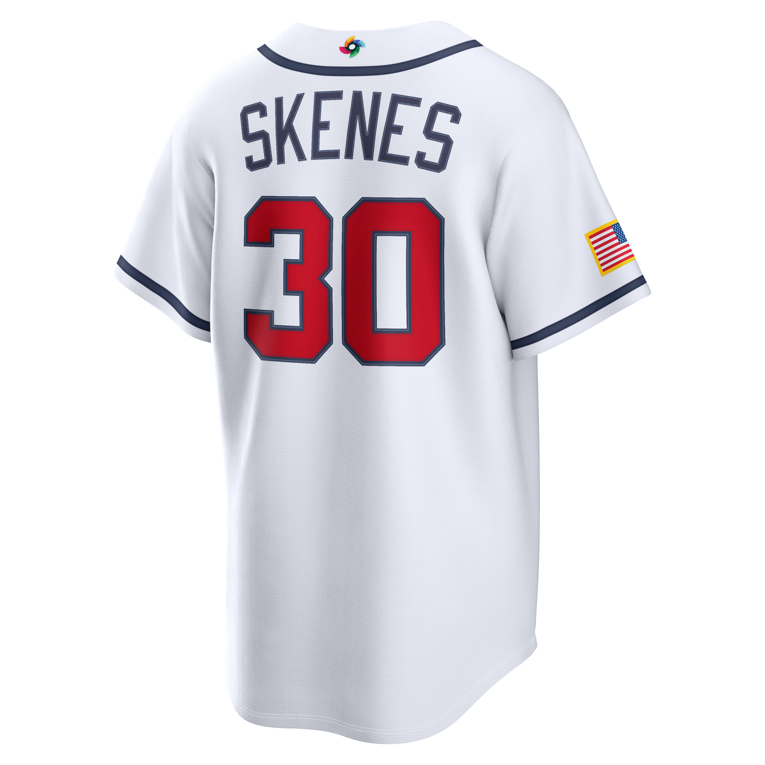 Men's USA Baseball Paul Skenes Nike White 2026 World Baseball Classic Home Stadium Jersey - 4