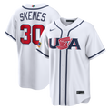 Men's USA Baseball Paul Skenes Nike White 2026 World Baseball Classic Home Stadium Jersey