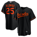 Men's Baltimore Orioles Pete Alonso Nike Black Alternate Replica Jersey
