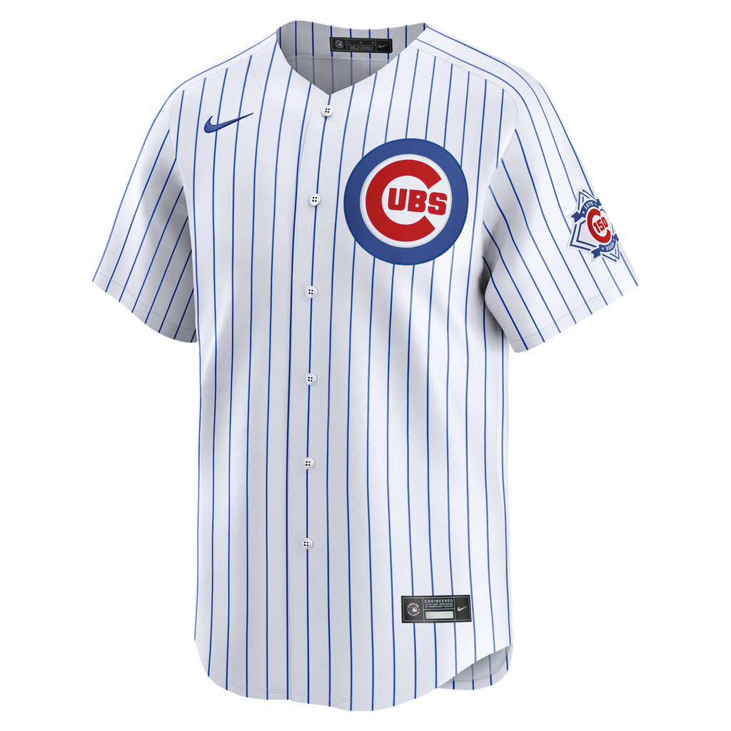 Men's Chicago Cubs Pete Crow-Armstrong Nike White 150th Anniversary Limited Jersey - 3