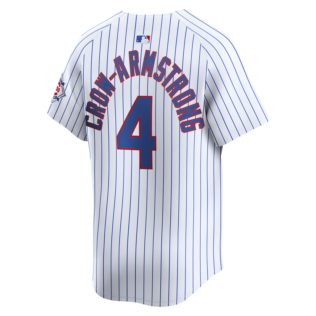 Men's Chicago Cubs Pete Crow-Armstrong Nike White 150th Anniversary Limited Jersey - 4