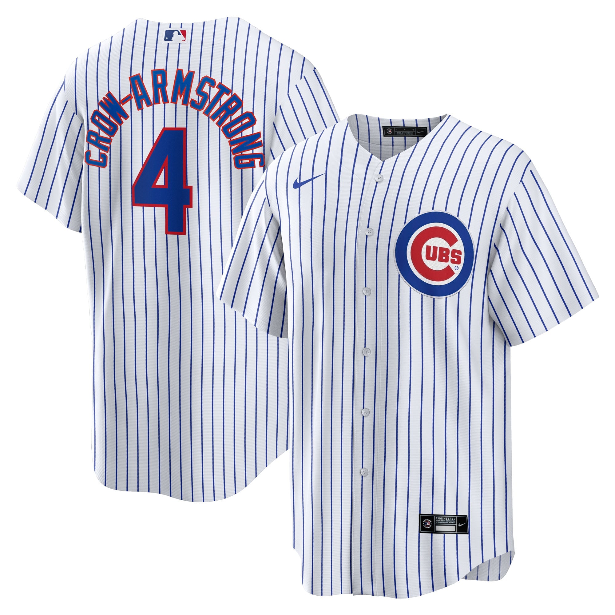 Men's Chicago Cubs Pete Crow-Armstrong Nike White Home Replica Jersey - 2