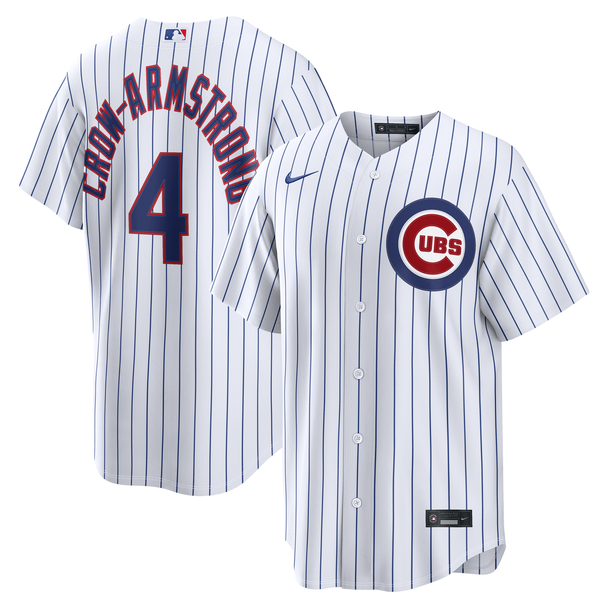 Men's Chicago Cubs Pete Crow-Armstrong Nike White Home Replica Jersey - 2