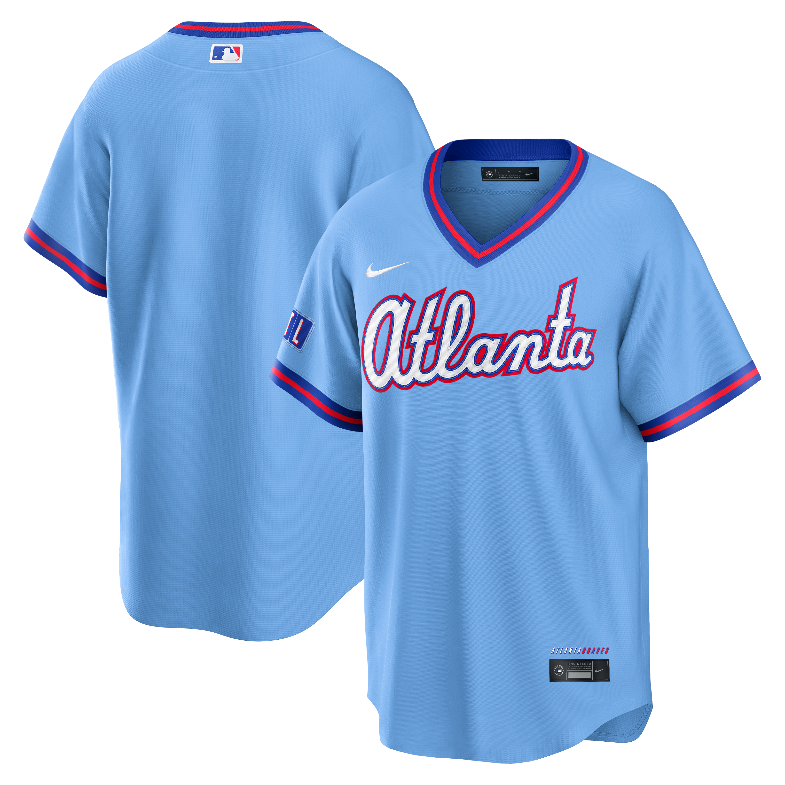Men's Atlanta Braves Nike Powder Blue 2026 City Connect Stadium Jersey - 2