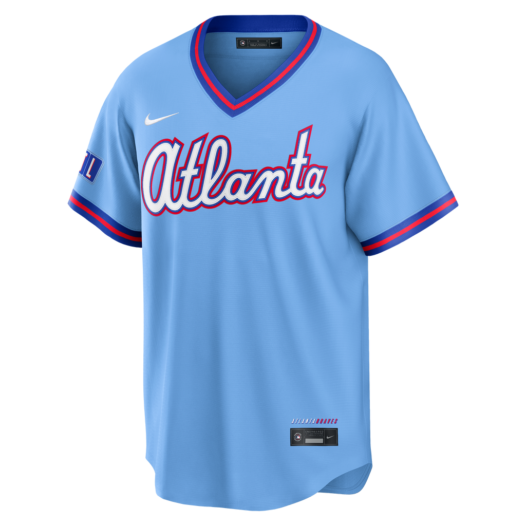 Men's Atlanta Braves Nike Powder Blue 2026 City Connect Stadium Jersey - 3