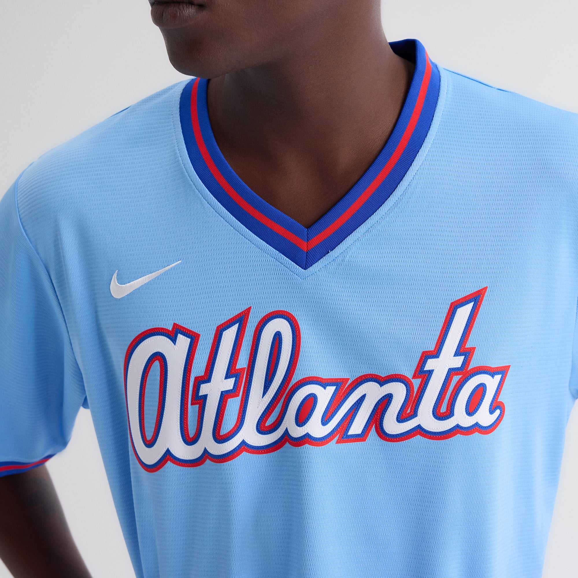 Men's Atlanta Braves Nike Powder Blue 2026 City Connect Stadium Jersey - 9
