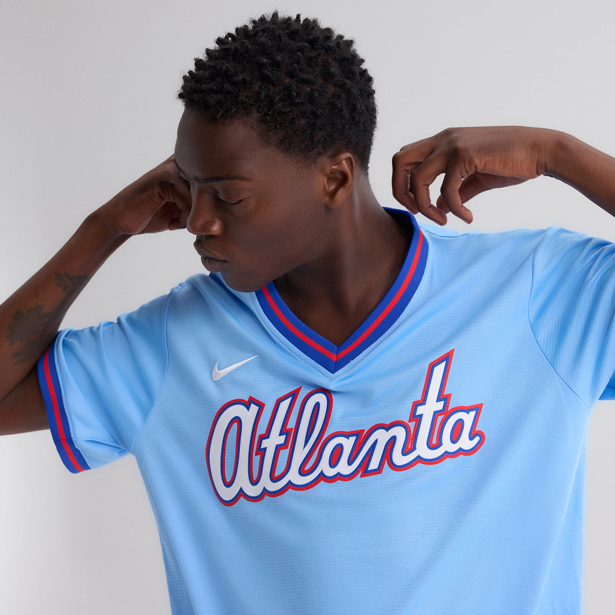 Men's Atlanta Braves Nike Powder Blue 2026 City Connect Stadium Jersey - 10