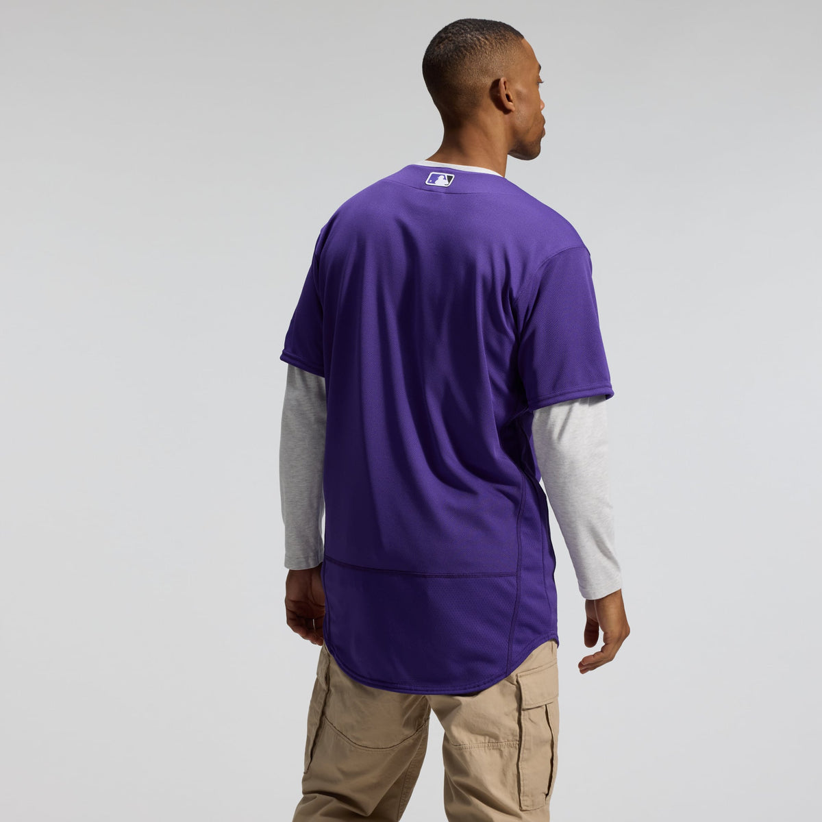 Men's Colorado Rockies Nike Purple Alternate Authentic Jersey - 3