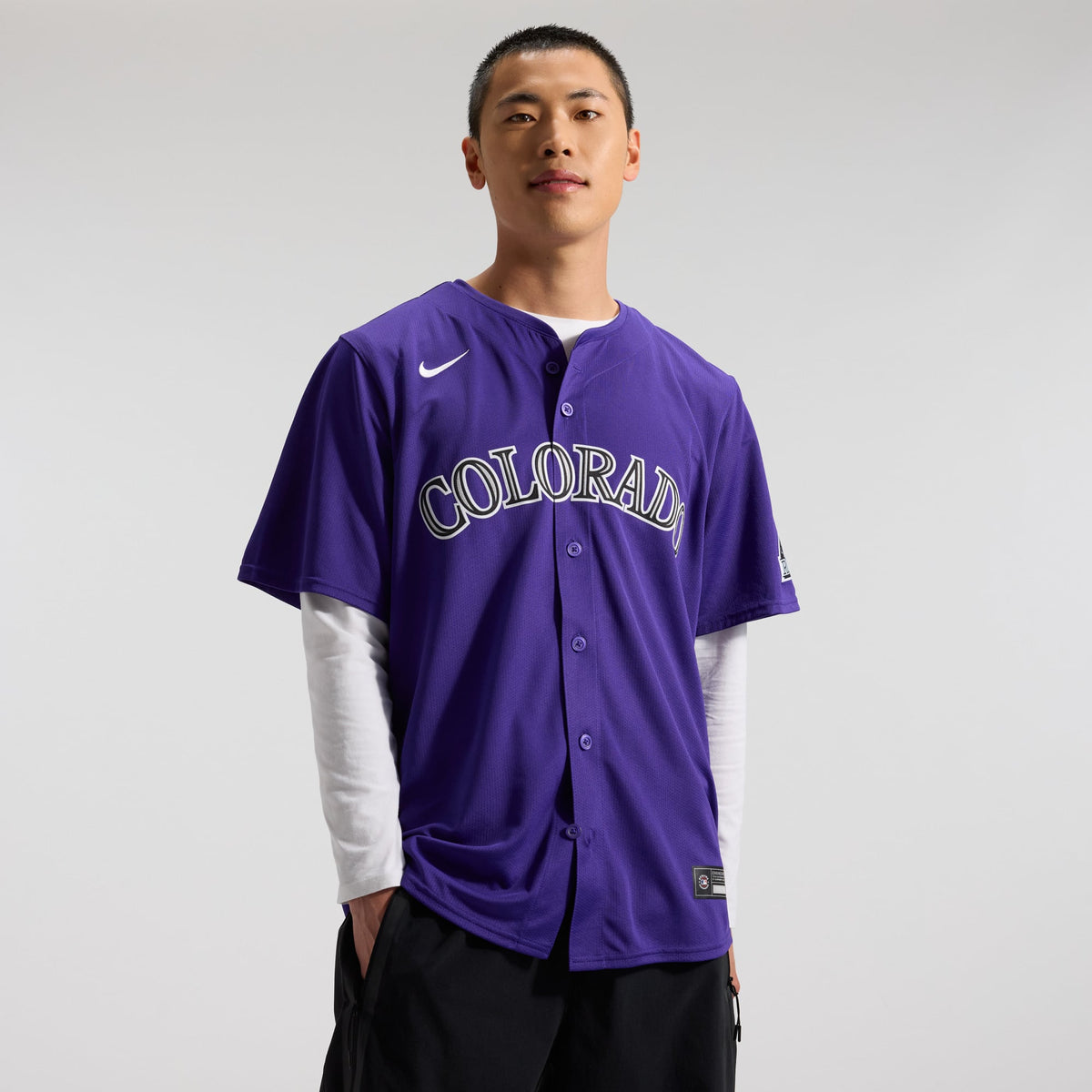 Men's Colorado Rockies Nike Purple Alternate Limited Jersey - 2