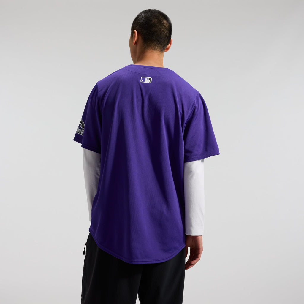 Men's Colorado Rockies Nike Purple Alternate Limited Jersey - 3