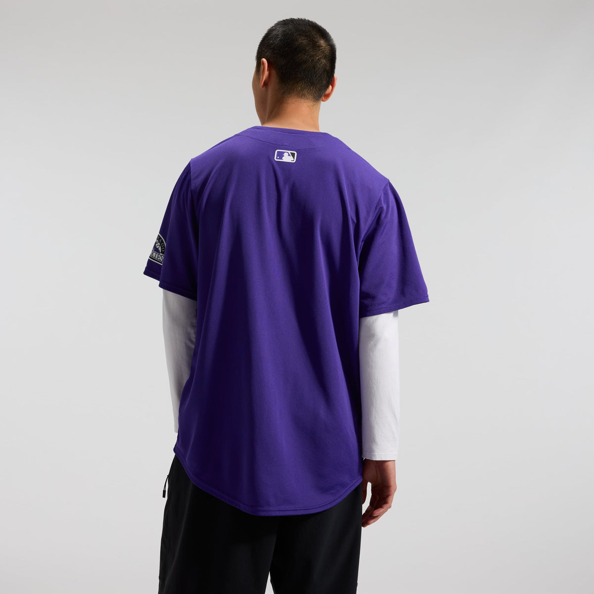 Men's Colorado Rockies Nike Purple Alternate Limited Jersey - 3