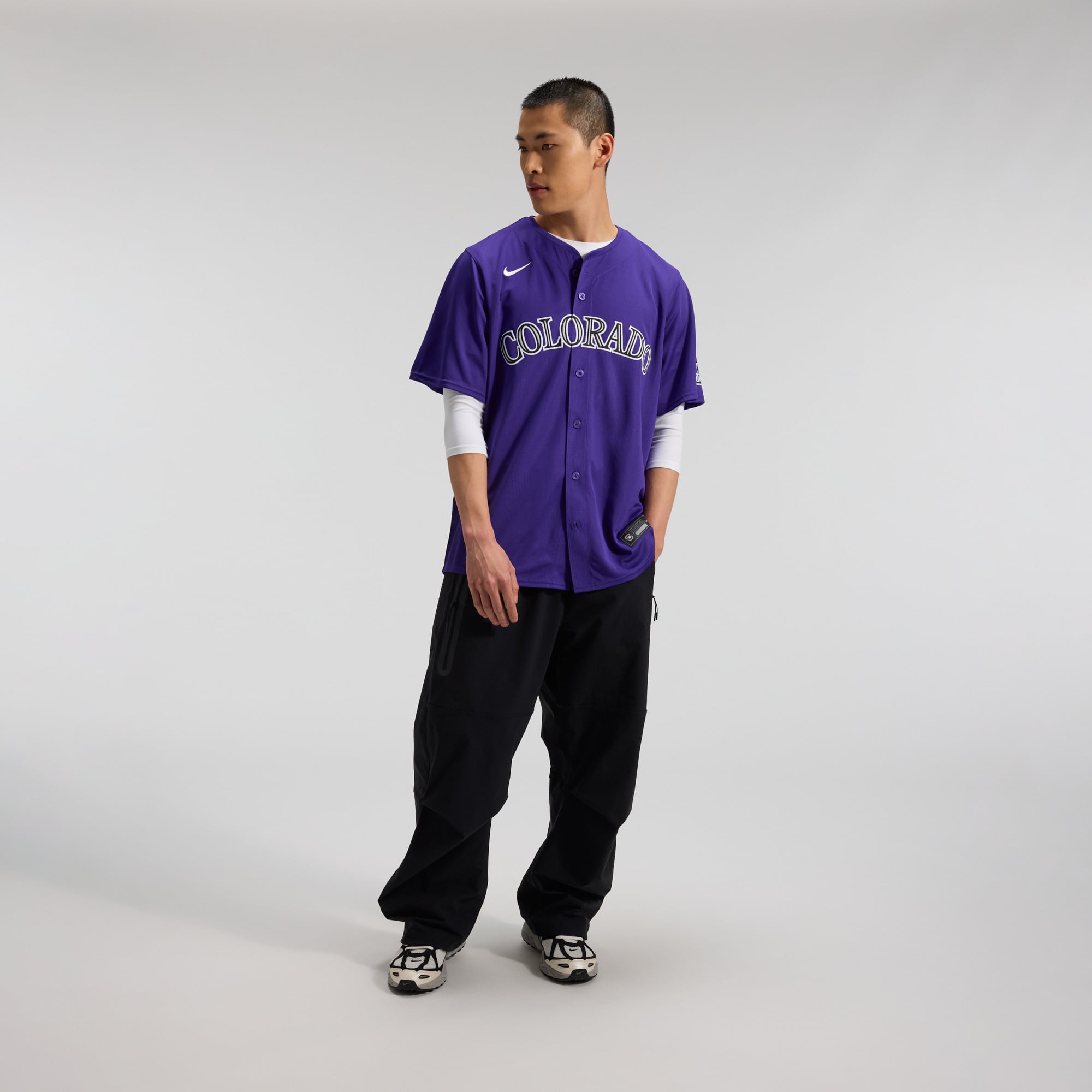 Men's Colorado Rockies Nike Purple Alternate Limited Jersey - 4