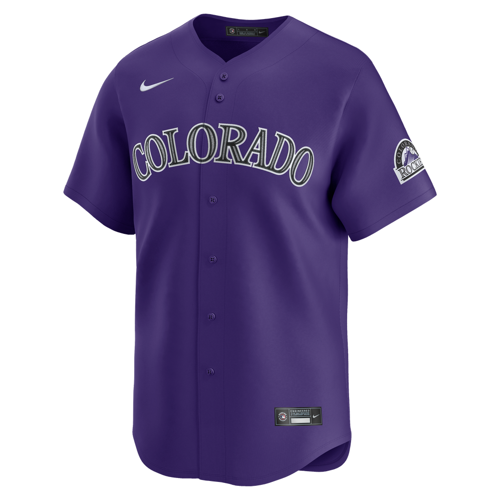 Men's Colorado Rockies Nike Purple Alternate Limited Jersey - 6