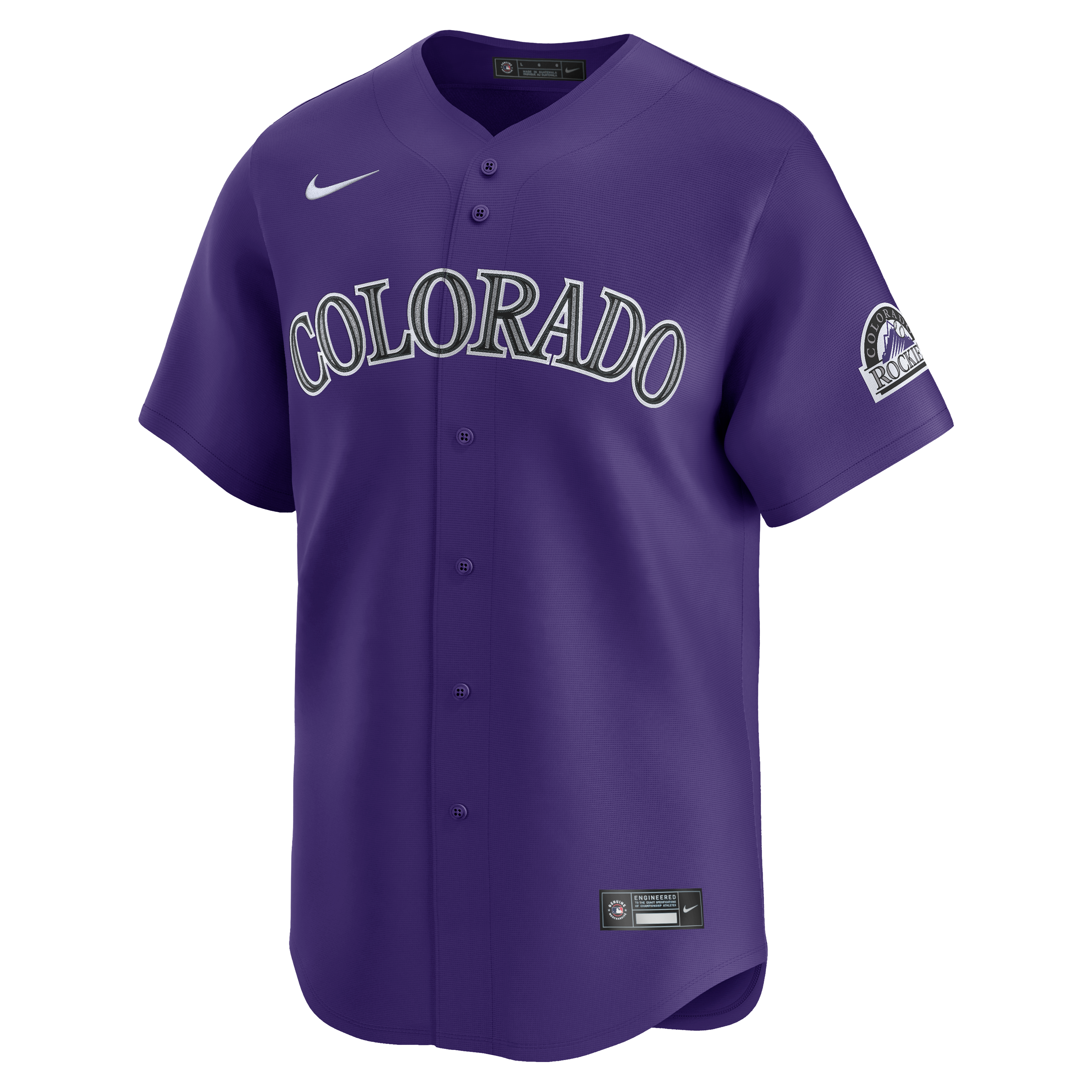 Men's Colorado Rockies Nike Purple Alternate Limited Jersey - 6