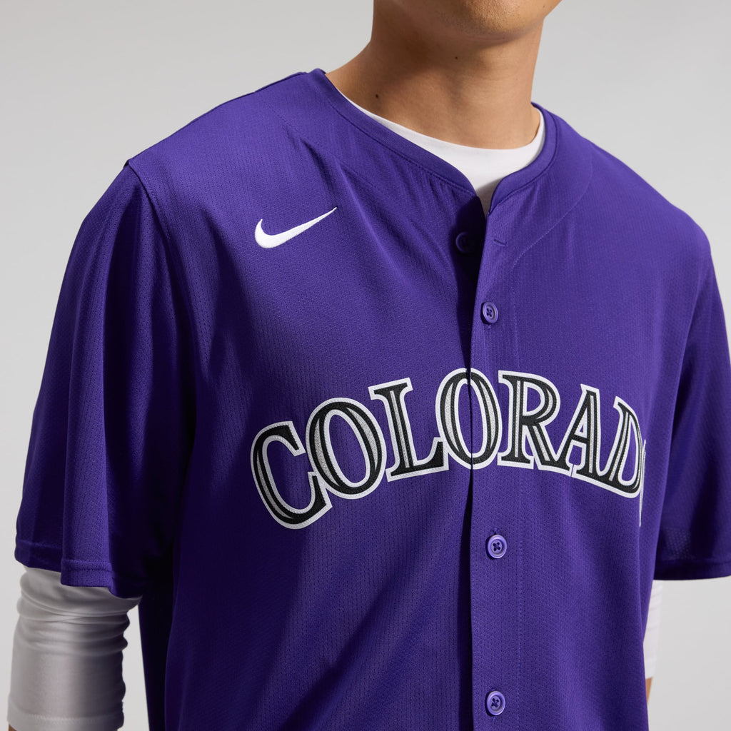 Men's Colorado Rockies Nike Purple Alternate Limited Jersey - 9