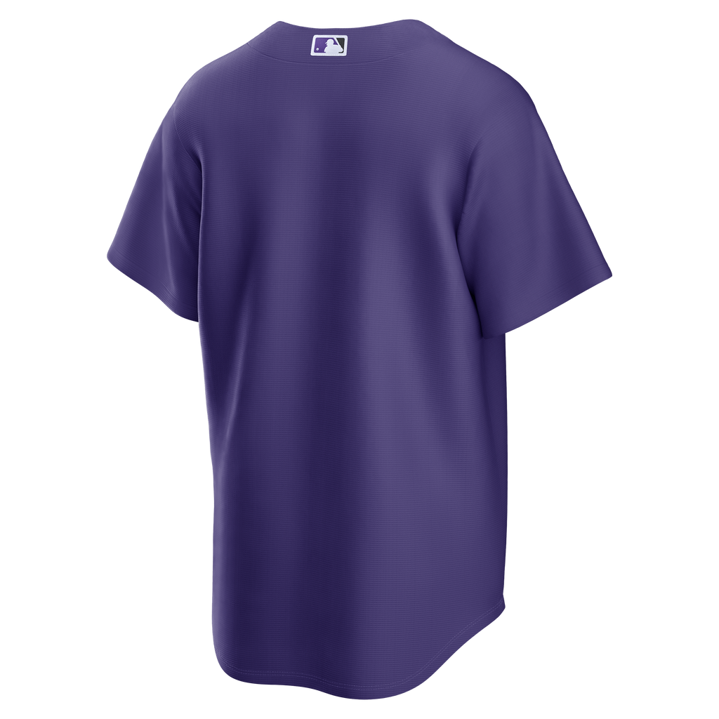 Men's Colorado Rockies Nike Purple Alternate Replica Jersey - 4