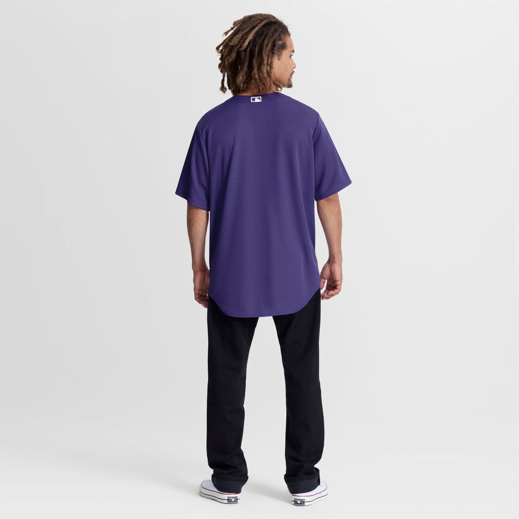 Men's Colorado Rockies Nike Purple Alternate Replica Jersey - 6