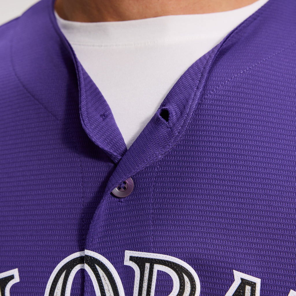 Men's Colorado Rockies Nike Purple Alternate Replica Team Jersey - 13