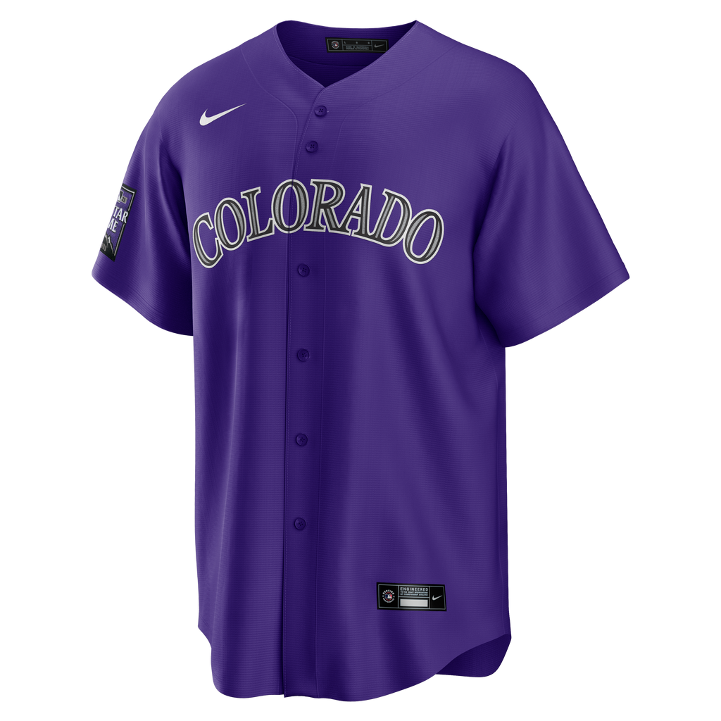 Men's Colorado Rockies Nike Purple Alternate Replica Team Jersey - 6