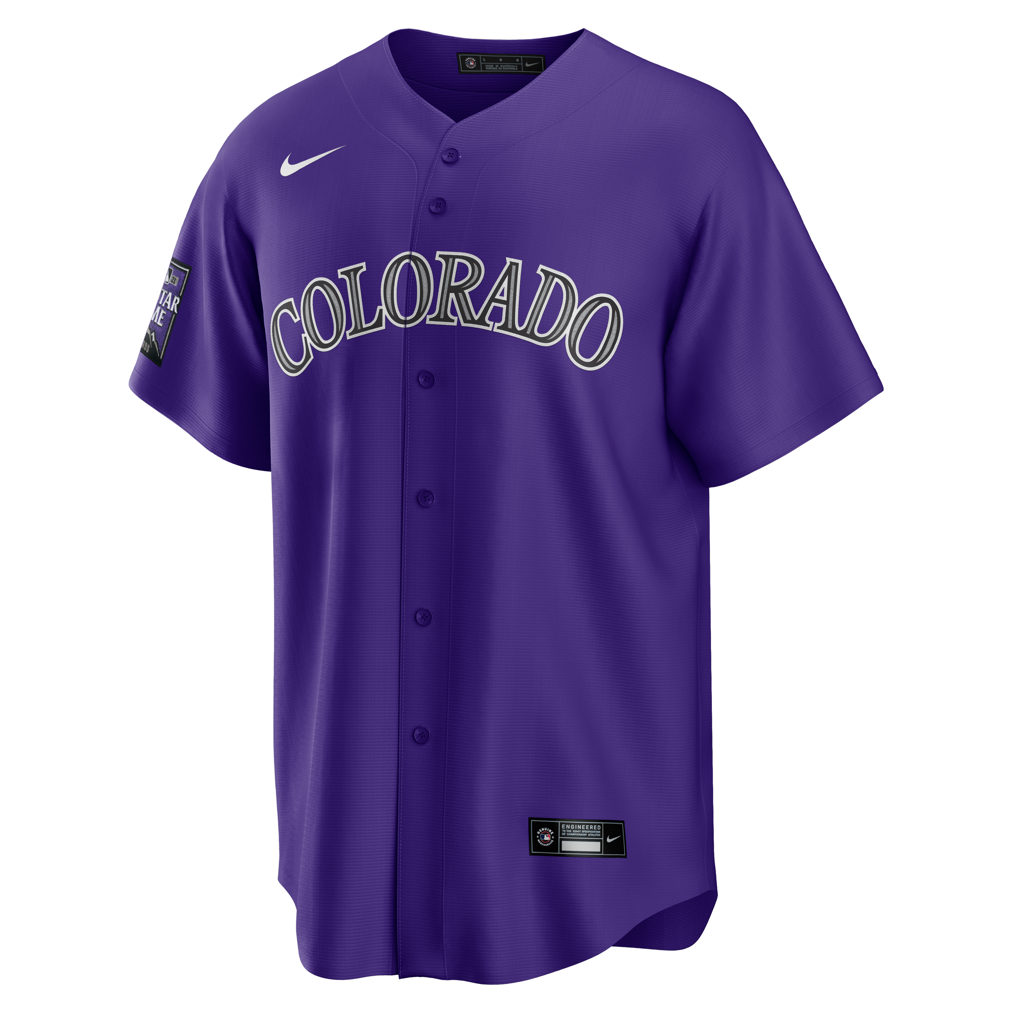 Men's Colorado Rockies Nike Purple Alternate Replica Team Jersey - 6