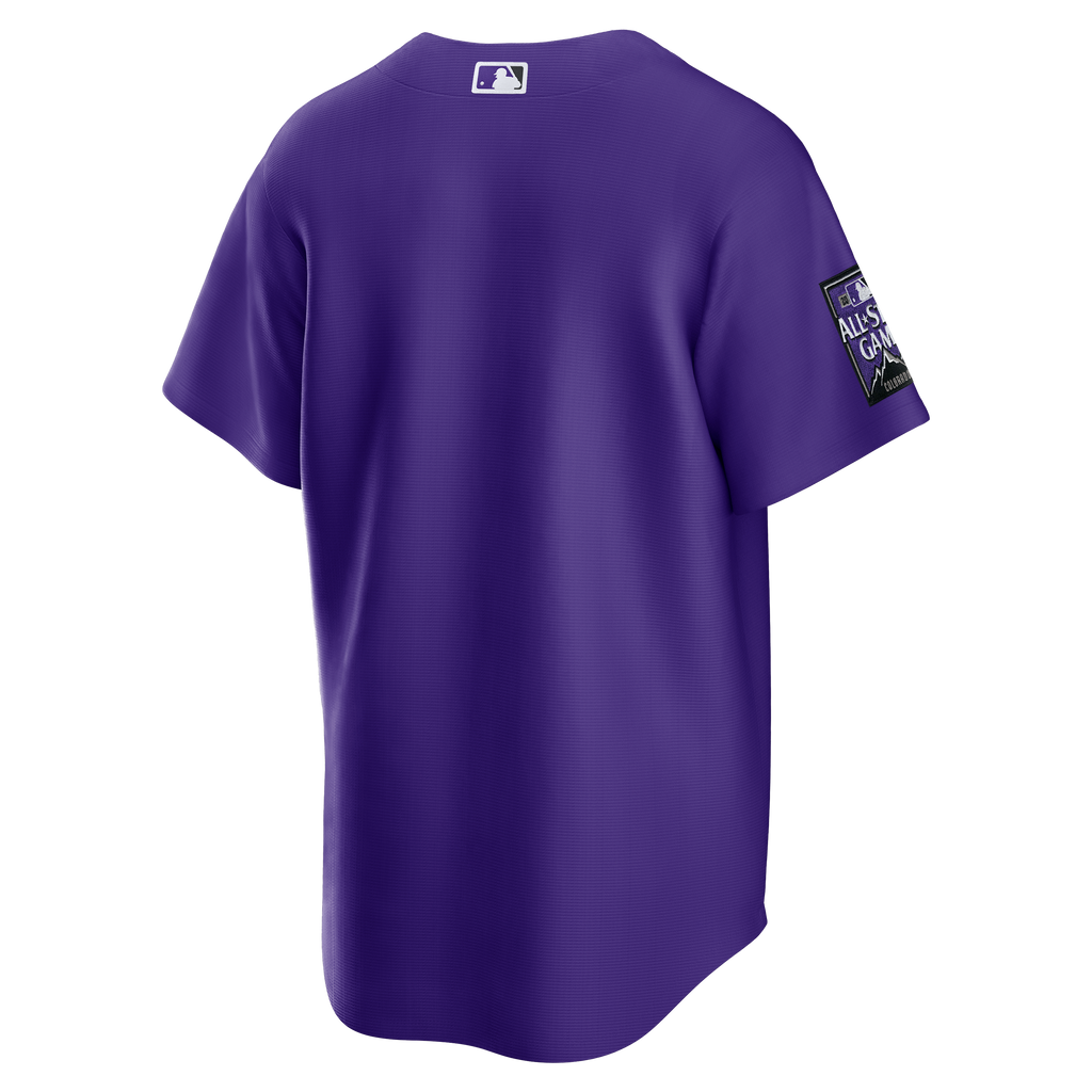 Men's Colorado Rockies Nike Purple Alternate Replica Team Jersey - 7