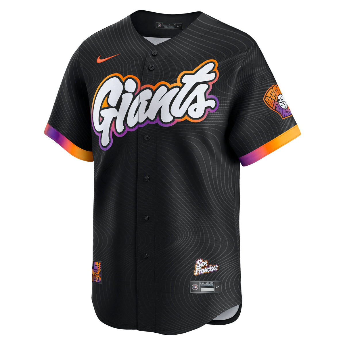 Men's San Francisco Giants Rafael Devers Nike Black 2025 City Connect Limited Player Jersey - 3