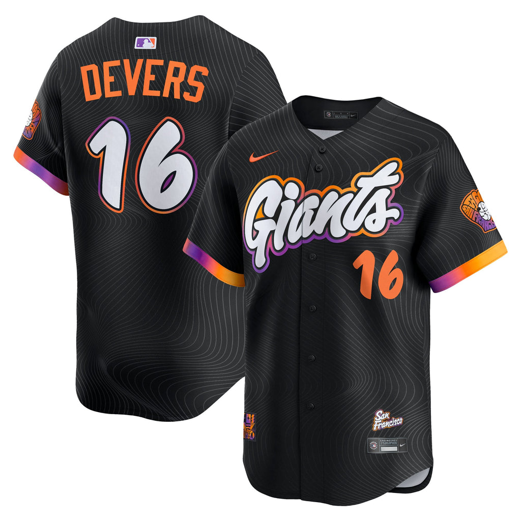 Men's San Francisco Giants Rafael Devers Nike Black 2025 City Connect Limited Player Jersey