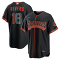 Men's San Francisco Giants Rafael Devers Nike Black Alternate Stadium Jersey