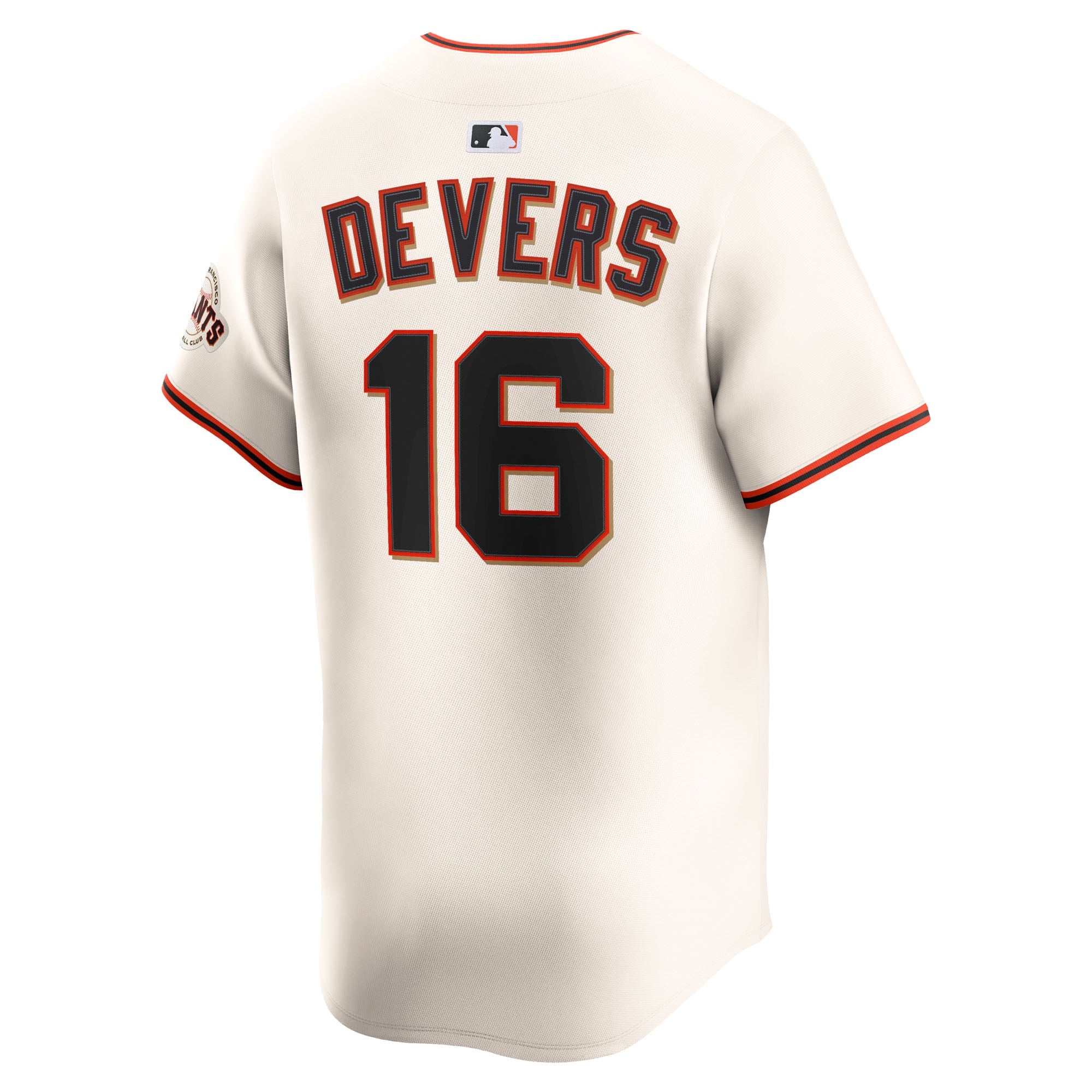Men's San Francisco Giants Rafael Devers Nike Cream Home Limited Player Jersey - 4