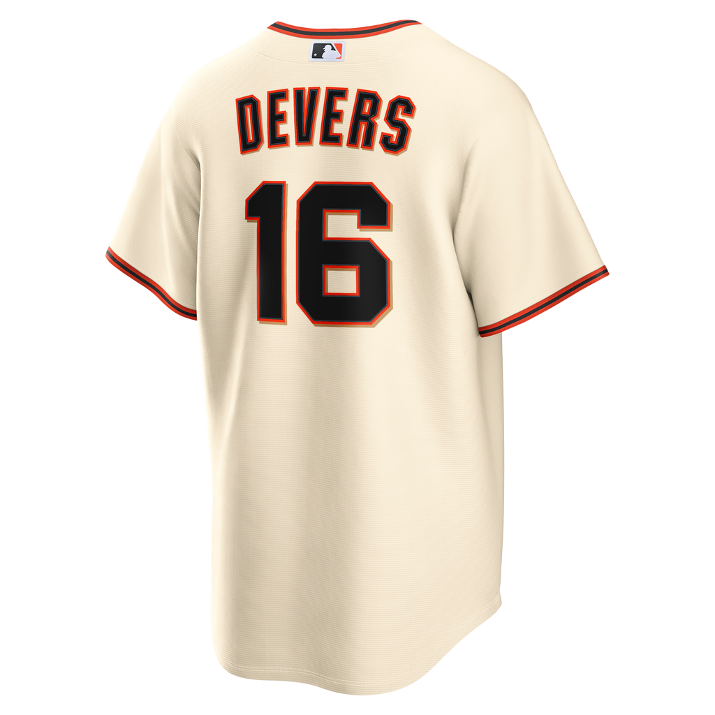Men's San Francisco Giants Rafael Devers Nike Cream Home Replica Jersey - 4