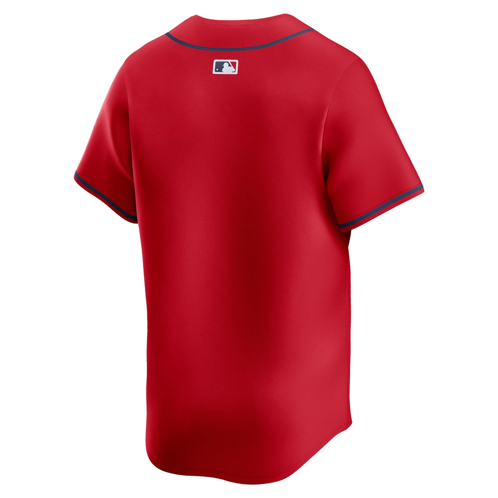 Men's Atlanta Braves Nike Red Alternate Limited Jersey - 4