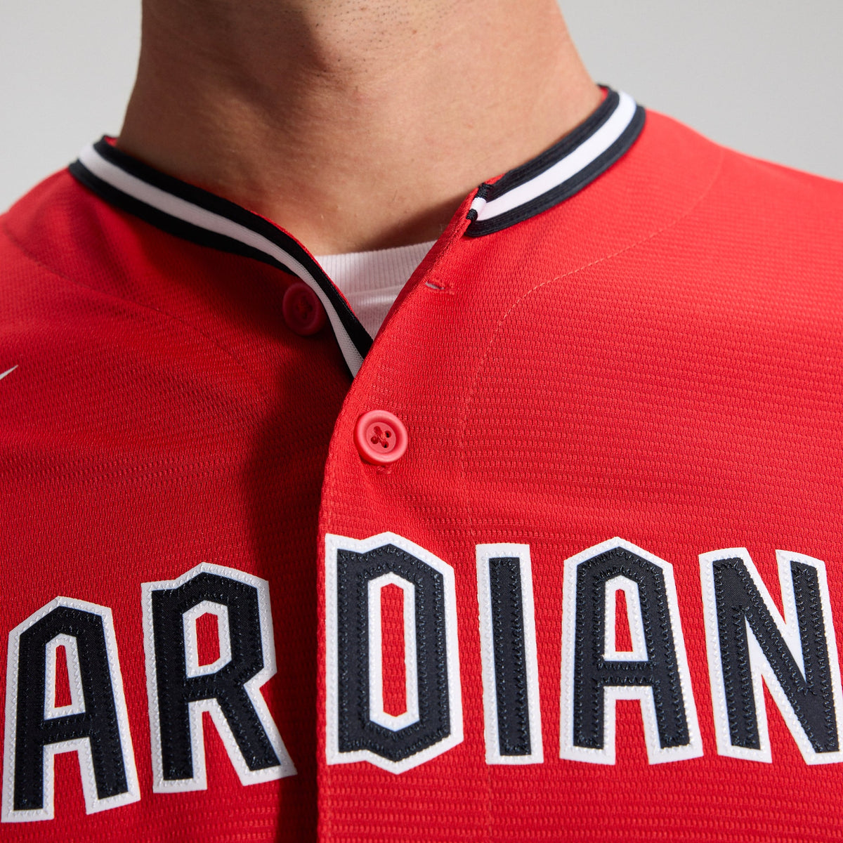 Men's Cleveland Guardians Nike Red Alternate 2 Replica Jersey - 13