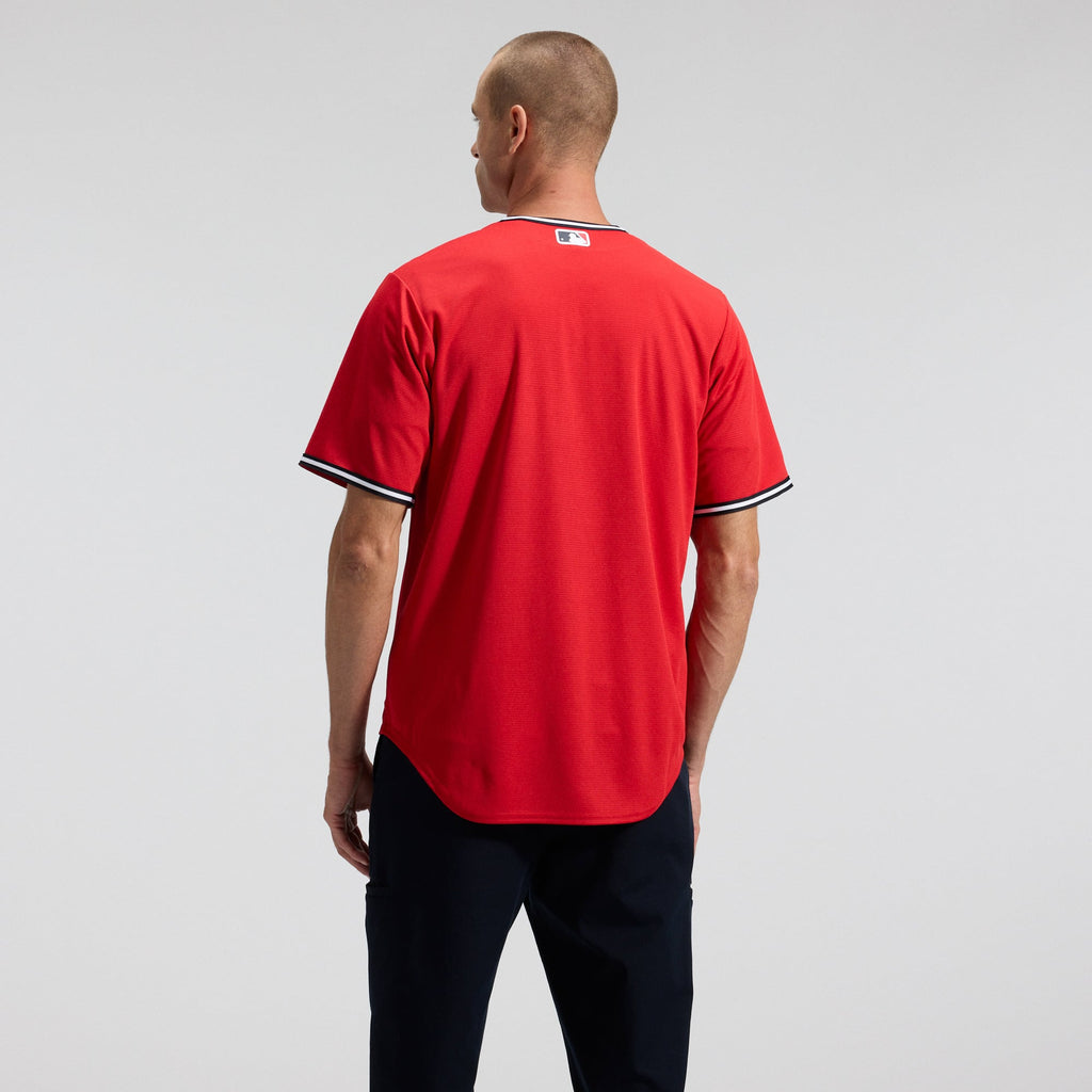 Men's Cleveland Guardians Nike Red Alternate 2 Replica Jersey - 3