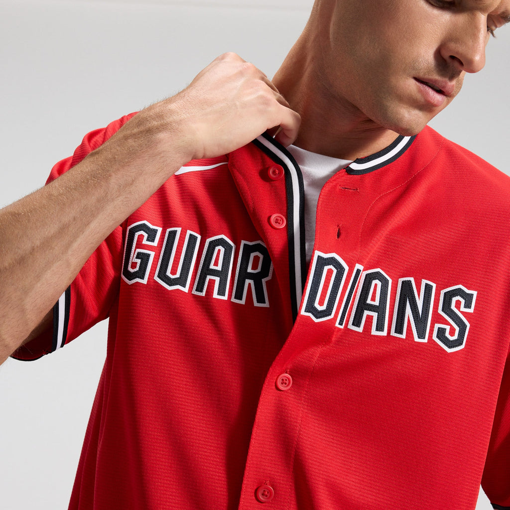 Men's Cleveland Guardians Nike Red Alternate 2 Replica Jersey - 10