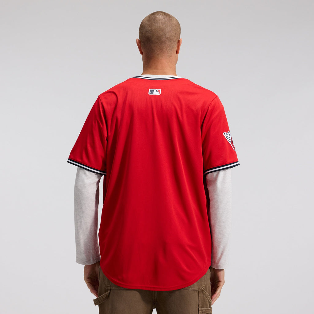 Men's Cleveland Guardians Nike Red Alternate Limited Jersey - 3