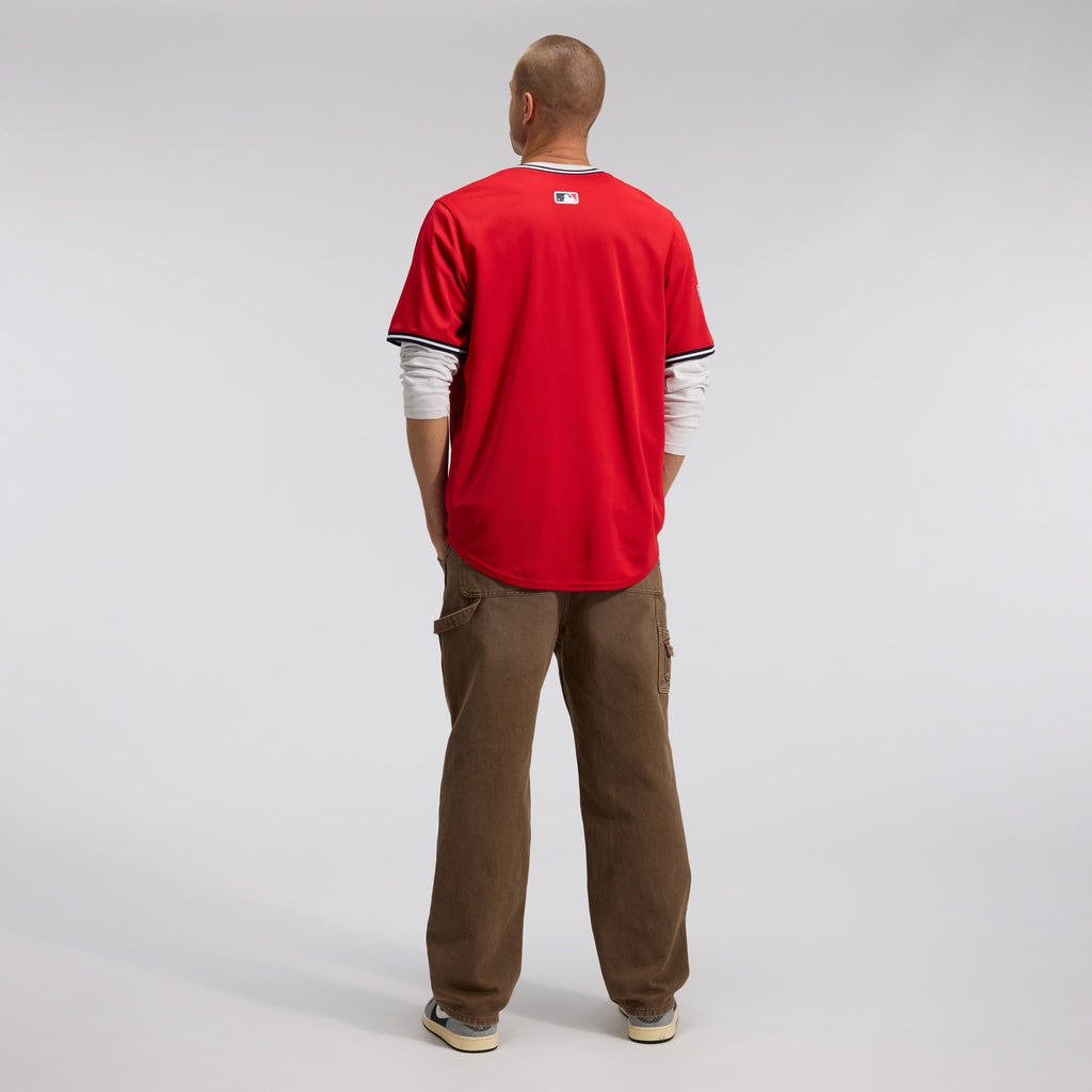Men's Cleveland Guardians Nike Red Alternate Limited Jersey - 5