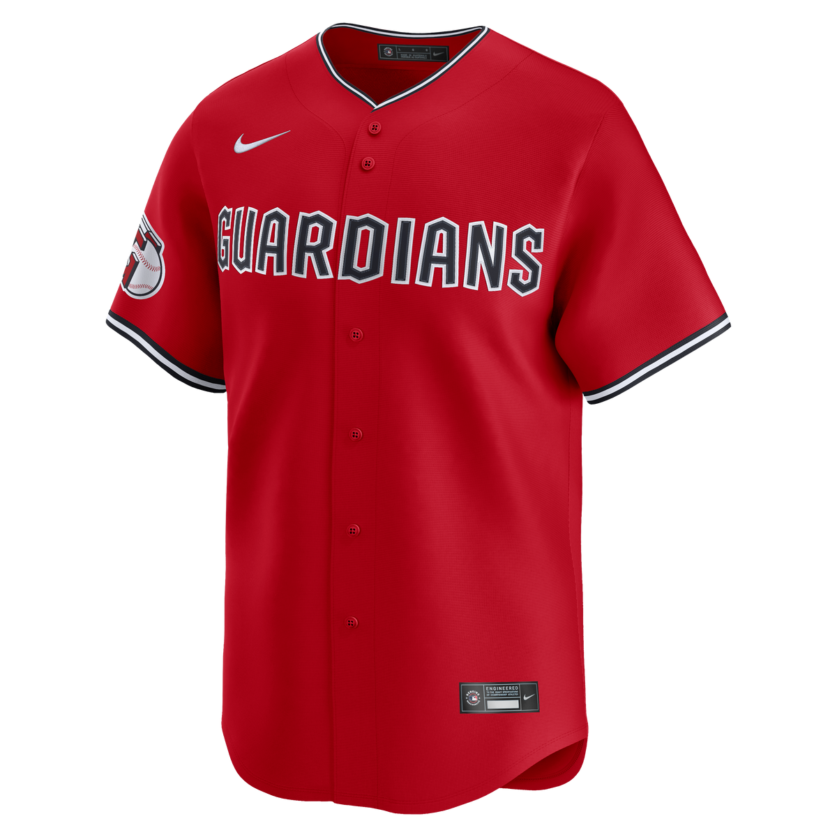 Men's Cleveland Guardians Nike Red Alternate Limited Jersey - 7