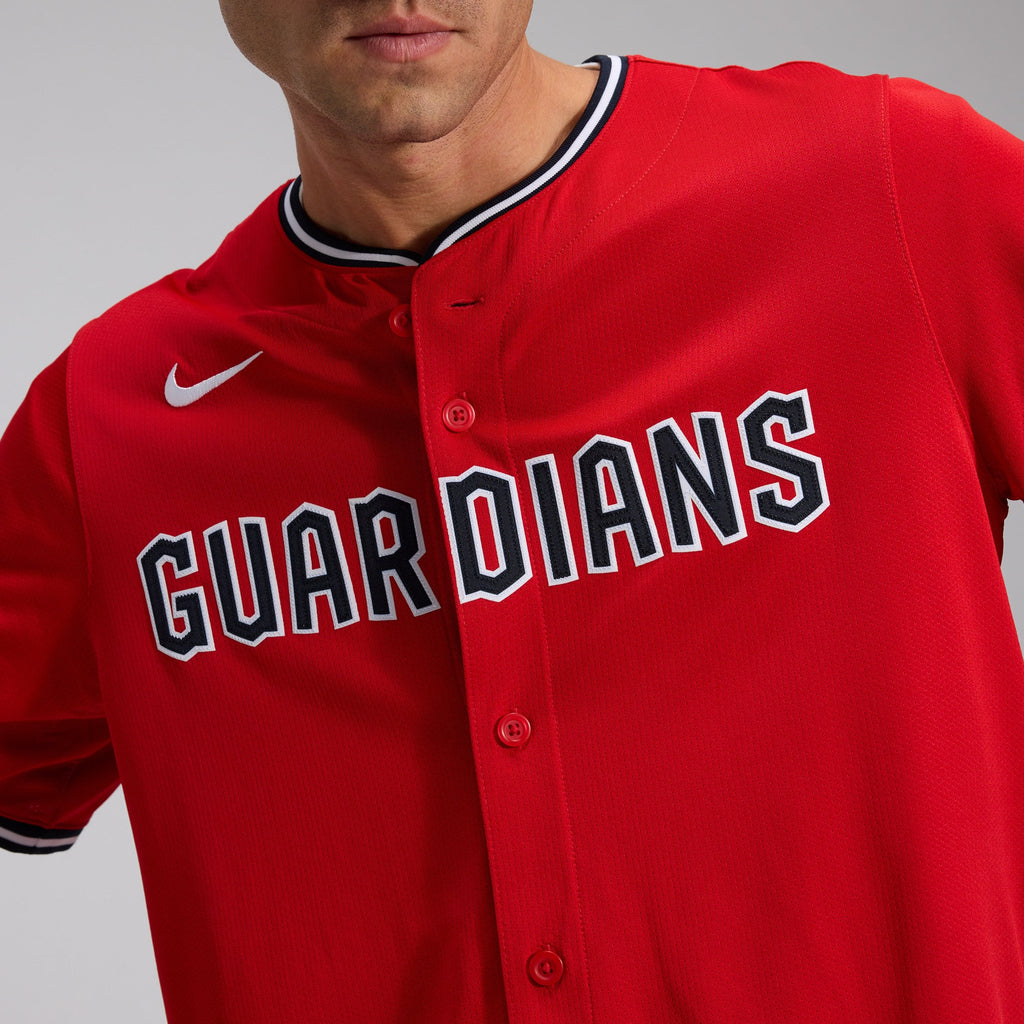 Men's Cleveland Guardians Nike Red Alternate Limited Jersey - 10