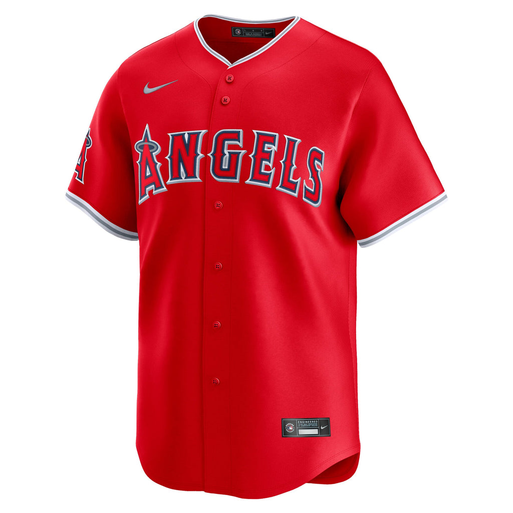 Men's Los Angeles Angels Nike Red Alternate Limited Jersey - 3