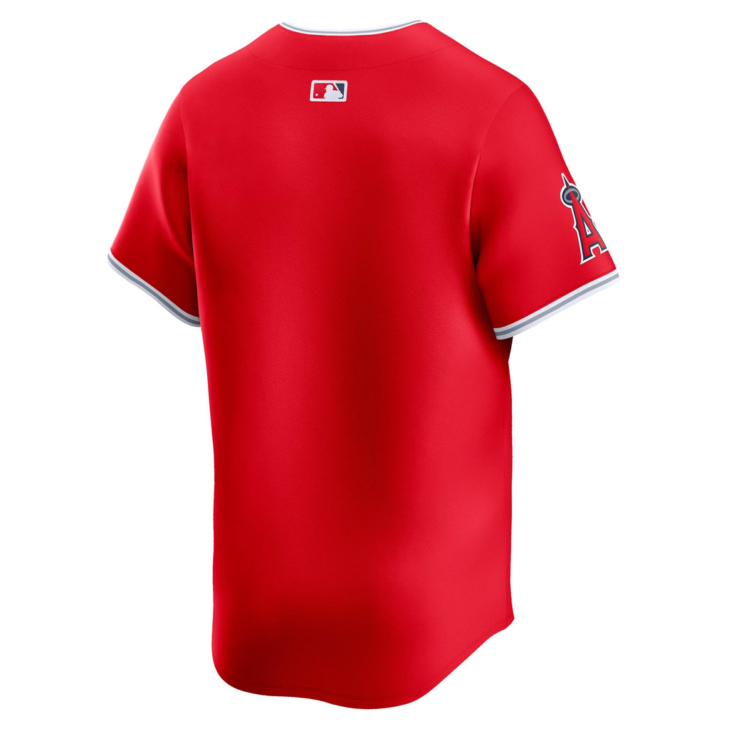 Men's Los Angeles Angels Nike Red Alternate Limited Jersey - 4