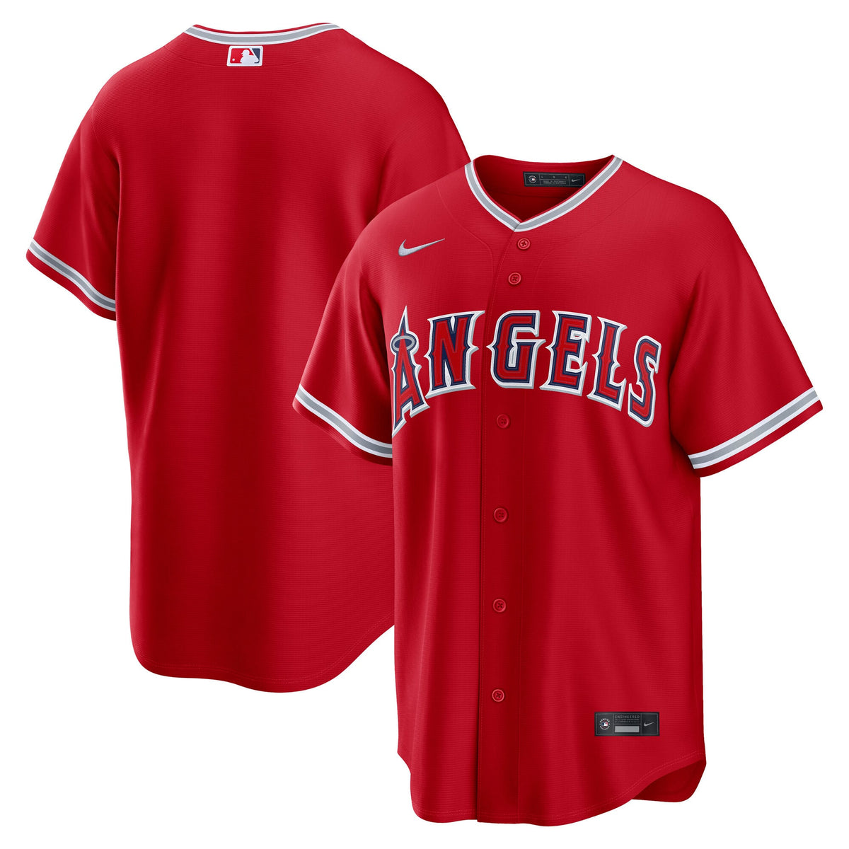 Men's Los Angeles Angels Nike Red Alternate Replica Jersey - 2