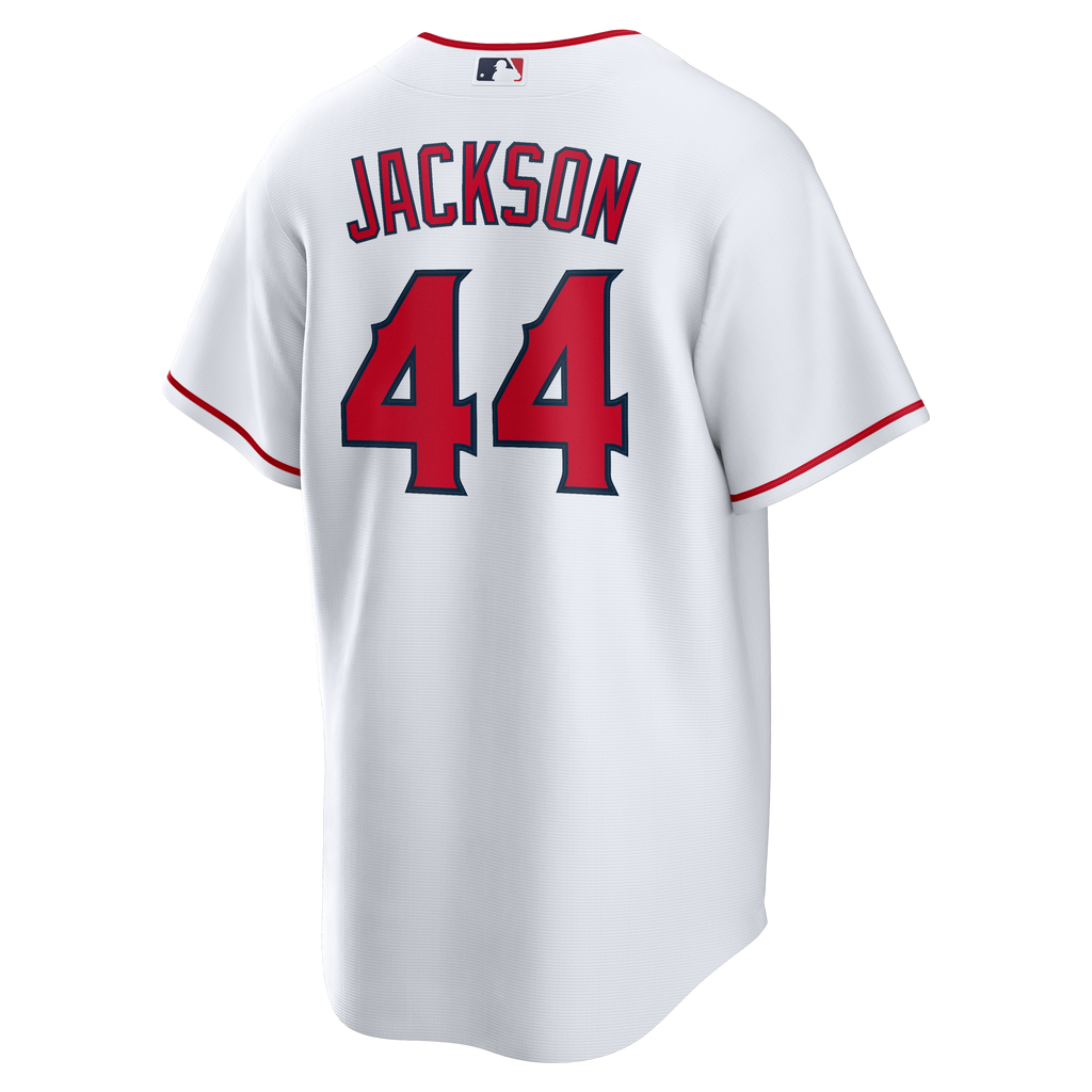 Men's Los Angeles Angels Reggie Jackson Nike White Home Retired Player Replica Jersey - 4