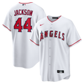 Men's Los Angeles Angels Reggie Jackson Nike White Home Retired Player Replica Jersey