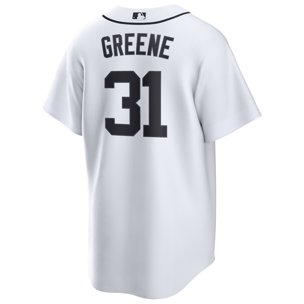 Men's Detroit Tigers Riley Greene Nike White Home Replica Jersey - 4