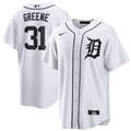 Men's Detroit Tigers Riley Greene Nike White Home Replica Jersey