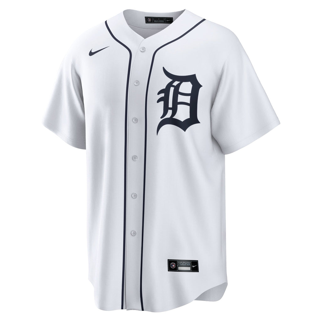 Men's Detroit Tigers Riley Greene Nike White Replica Player Jersey - 3