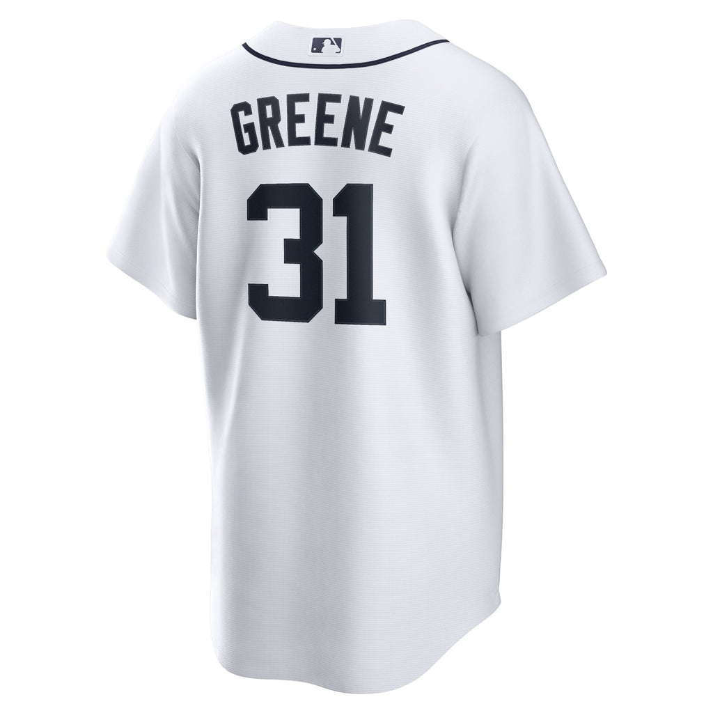 Men's Detroit Tigers Riley Greene Nike White Replica Player Jersey - 4