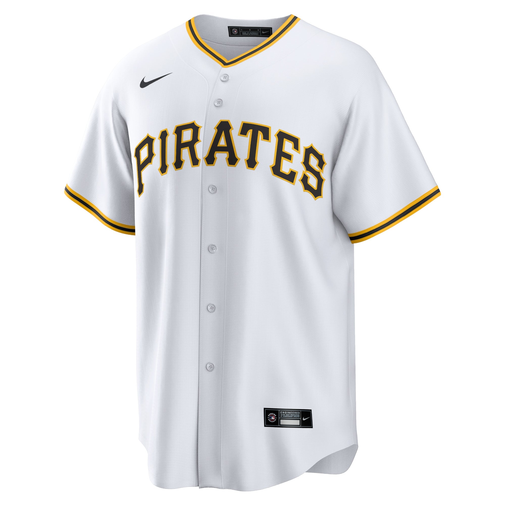 Men's Pittsburgh Pirates Roberto Clemente Nike White Home Replica Player Name Jersey - 3